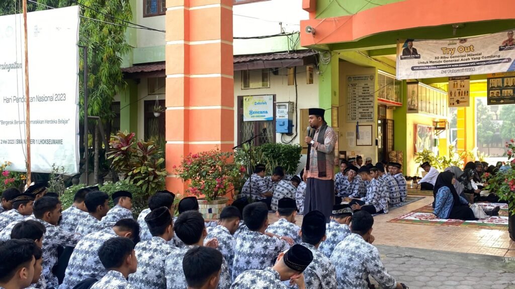 Peringatan Isra’ Mi’raj Nabi Muhammad di SMA Negeri 1 Lhokseumawe