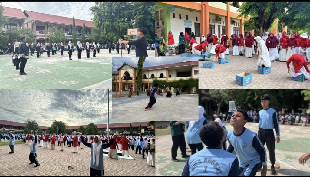 SMA Negeri 1 Kobarkan Semangat Nasionalisme Sambut HUT ke-81 Kemerdekaan RI.