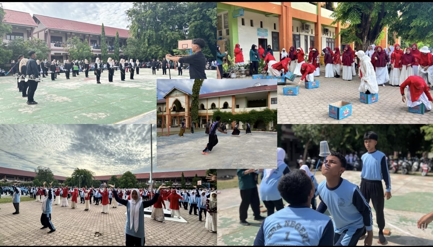 SMA Negeri 1 Kobarkan Semangat Nasionalisme Sambut HUT ke-81 Kemerdekaan RI.